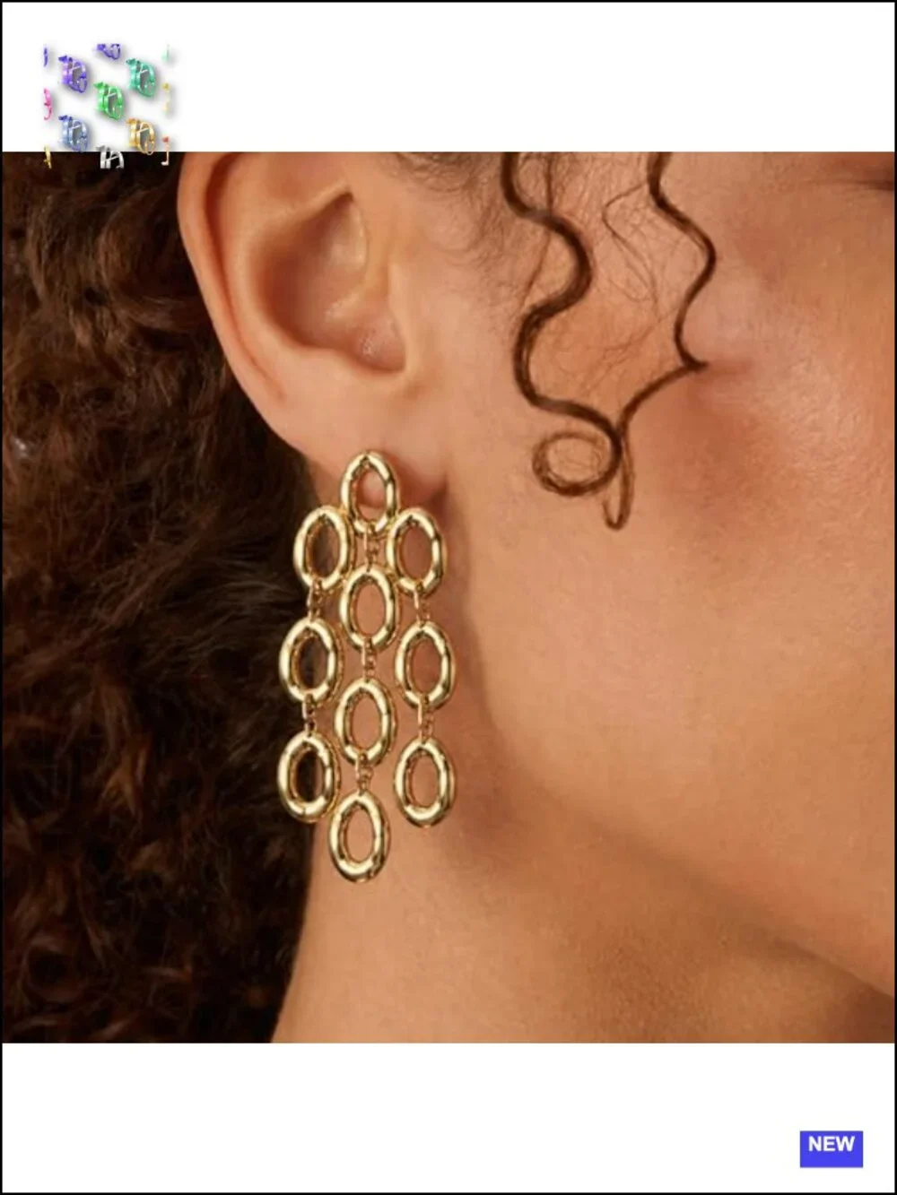 18K Gold Plated Statement Hammered Chandelier Dangle Earrings, Long Drop